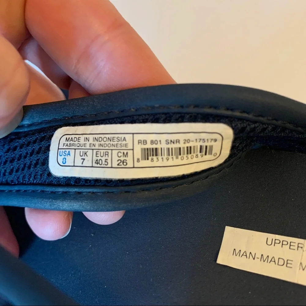 Reebok 8 Denver Broncos flip flops thong sandal